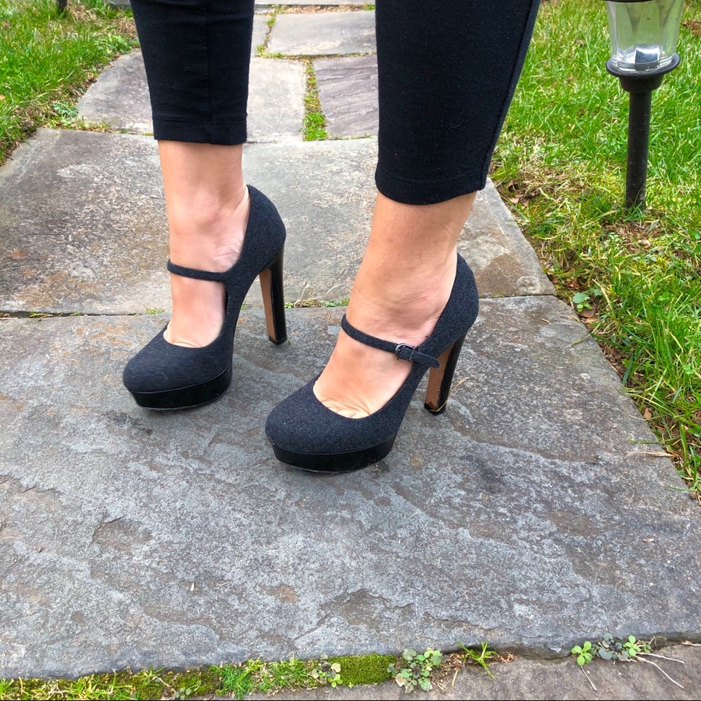 Grey Vince Camuto Platform Heels